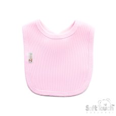 P4500-P: Pink Ribbed Velcro Bib